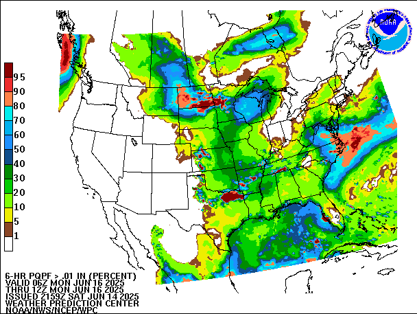 6-Hour PQPF valid 12Z June 16, 2025