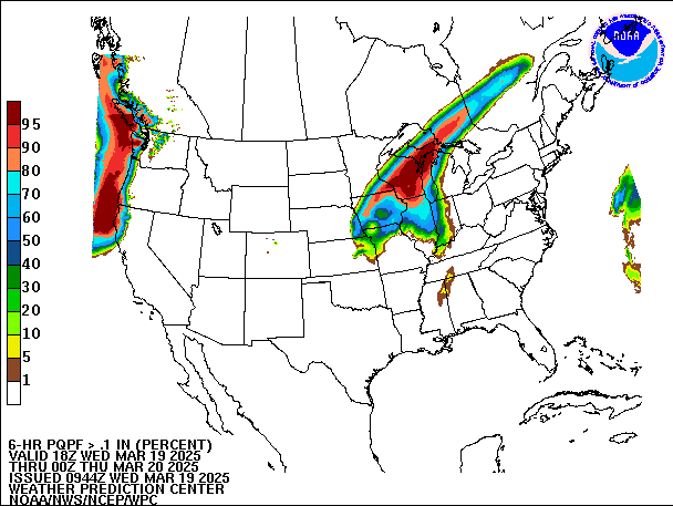 6-Hour PQPF valid 00Z March 20, 2025