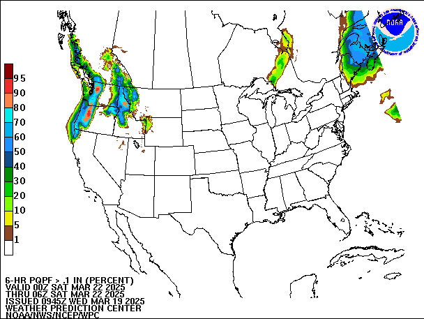 6-Hour PQPF valid 06Z March 22, 2025