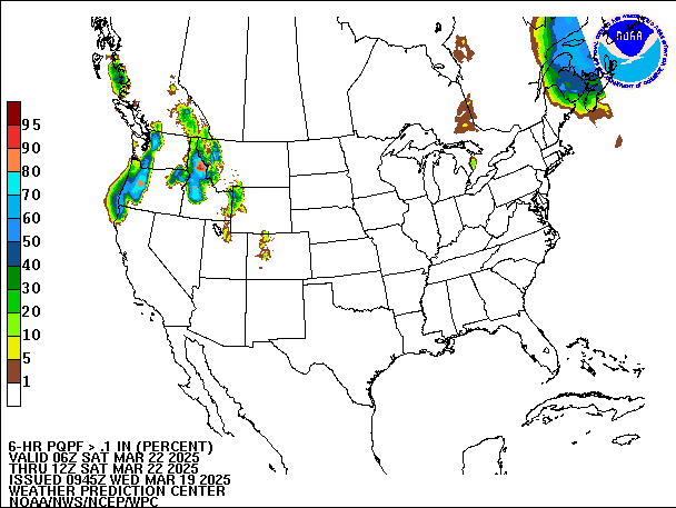 6-Hour PQPF valid 12Z March 22, 2025