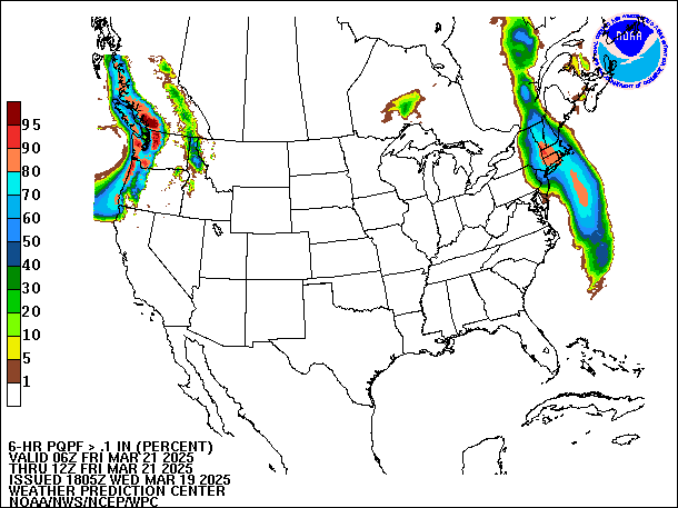 6-Hour PQPF valid 12Z March 21, 2025