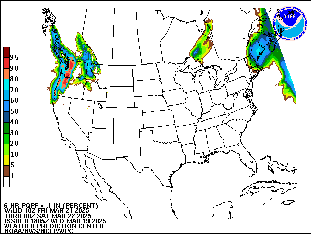 6-Hour PQPF valid 00Z March 22, 2025