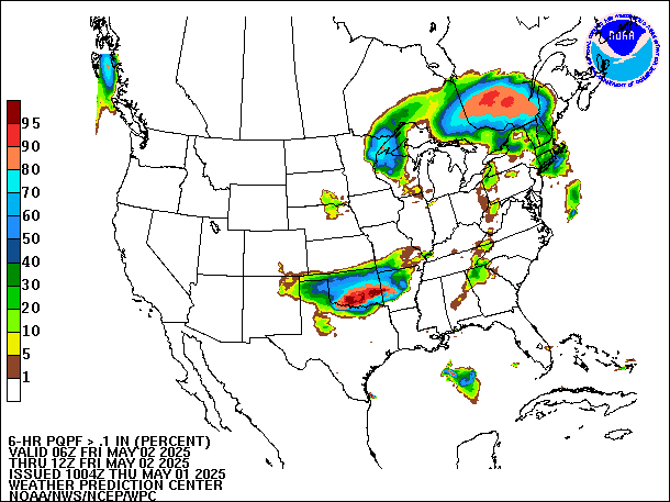 6-Hour PQPF valid 12Z May 2, 2025