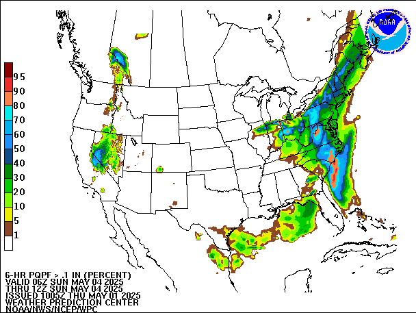 6-Hour PQPF valid 12Z May 4, 2025