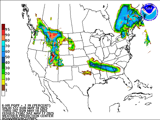 6-Hour PQPF valid 18Z May 18, 2025