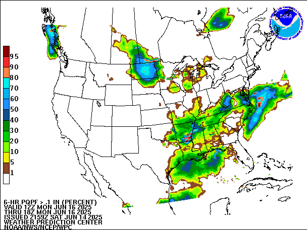 6-Hour PQPF valid 18Z June 16, 2025