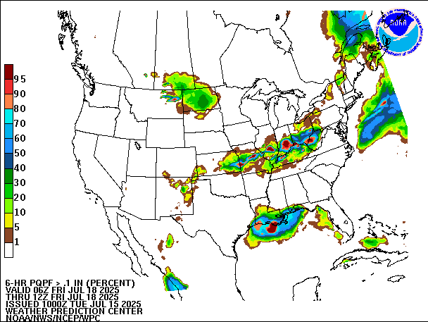 6-Hour PQPF valid 12Z July 18, 2025