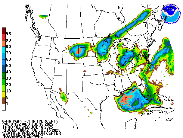6-Hour PQPF valid 18Z July 16, 2025