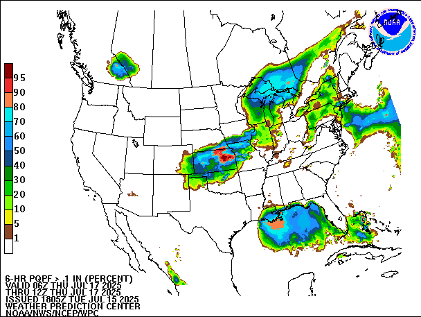6-Hour PQPF valid 12Z July 17, 2025