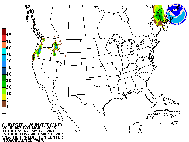 6-Hour PQPF valid 12Z March 22, 2025