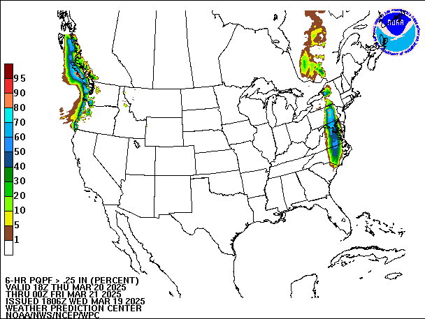 6-Hour PQPF valid 00Z March 21, 2025