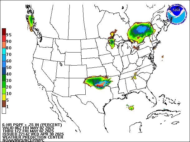 6-Hour PQPF valid 12Z May 2, 2025