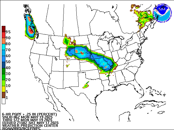 6-Hour PQPF valid 12Z May 19, 2025