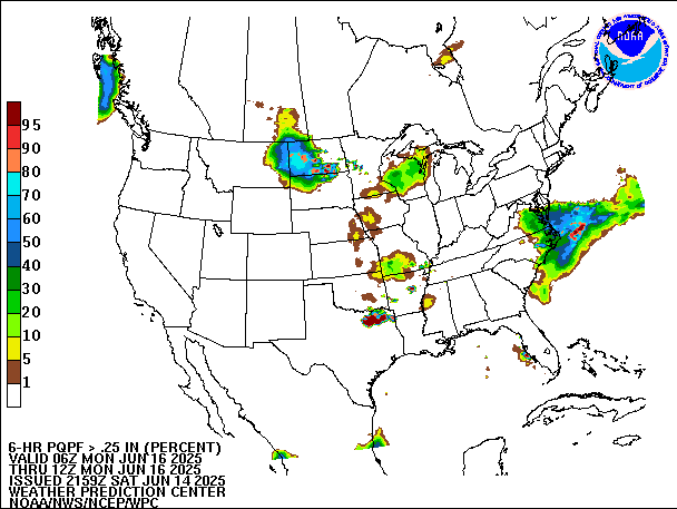 6-Hour PQPF valid 12Z June 16, 2025