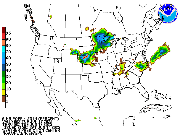 6-Hour PQPF valid 06Z June 17, 2025