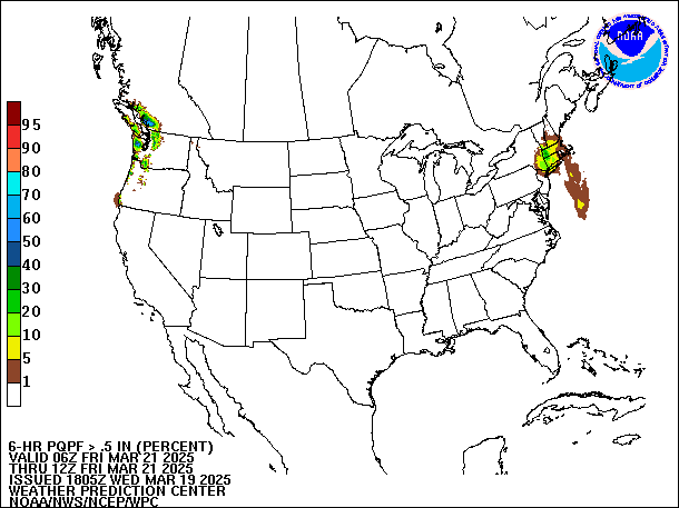 6-Hour PQPF valid 12Z March 21, 2025