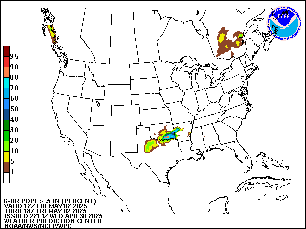 6-Hour PQPF valid 18Z May 2, 2025