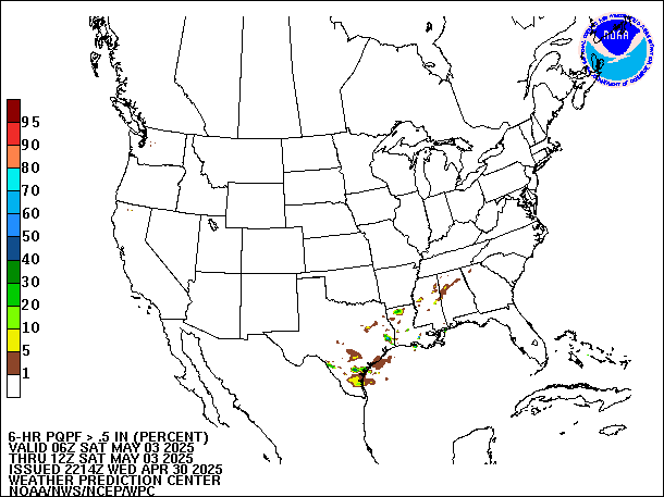 6-Hour PQPF valid 12Z May 3, 2025