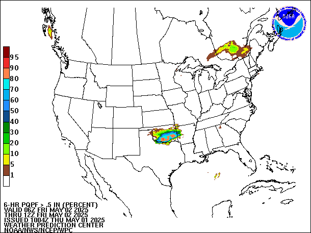 6-Hour PQPF valid 12Z May 2, 2025