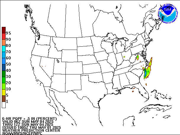 6-Hour PQPF valid 12Z May 4, 2025
