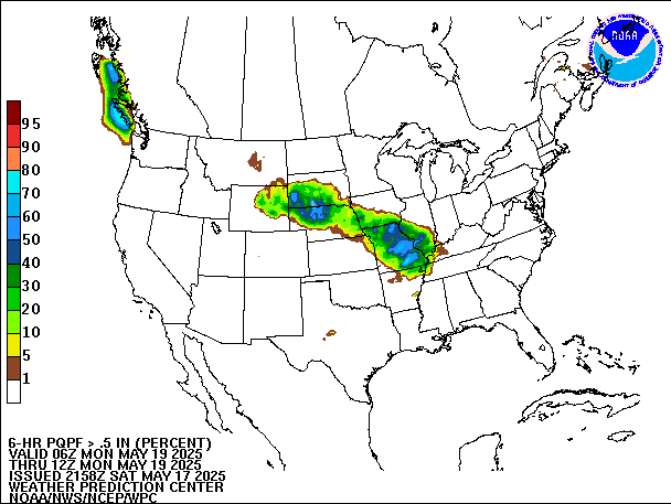6-Hour PQPF valid 12Z May 19, 2025