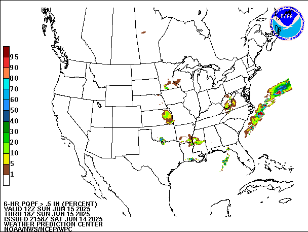 6-Hour PQPF valid 18Z June 15, 2025