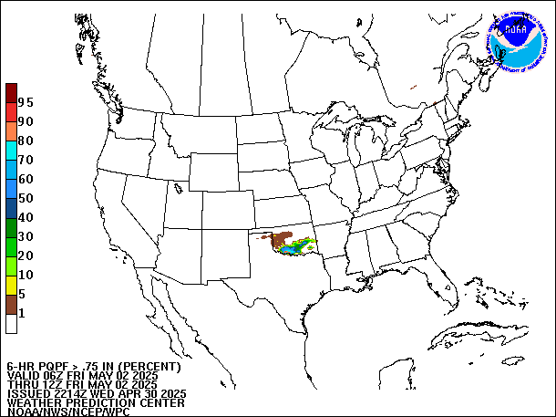 6-Hour PQPF valid 12Z May 2, 2025