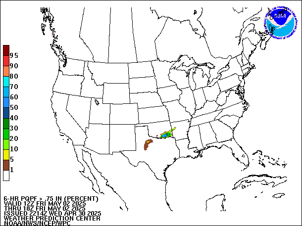 6-Hour PQPF valid 18Z May 2, 2025