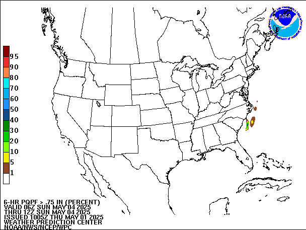 6-Hour PQPF valid 12Z May 4, 2025