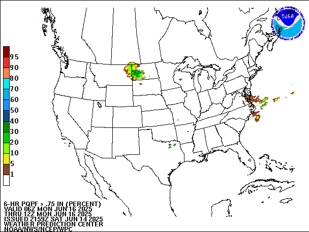 6-Hour PQPF valid 12Z June 16, 2025