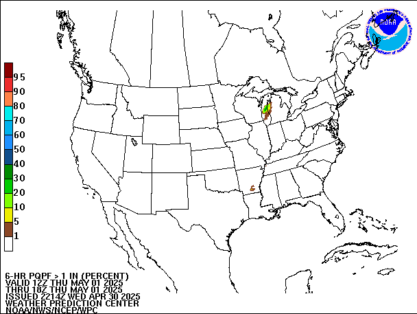 6-Hour PQPF valid 18Z May 1, 2025