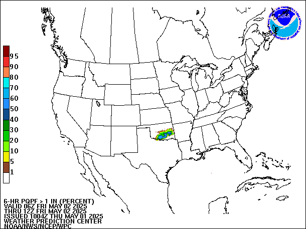 6-Hour PQPF valid 12Z May 2, 2025