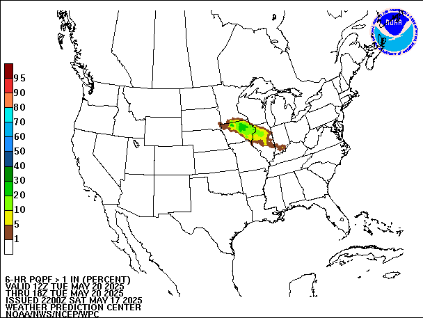 6-Hour PQPF valid 18Z May 20, 2025