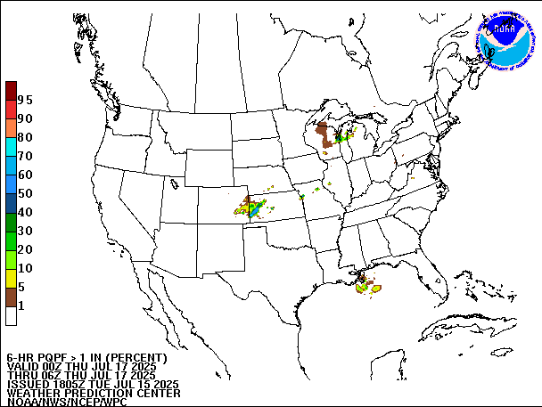 6-Hour PQPF valid 06Z July 17, 2025