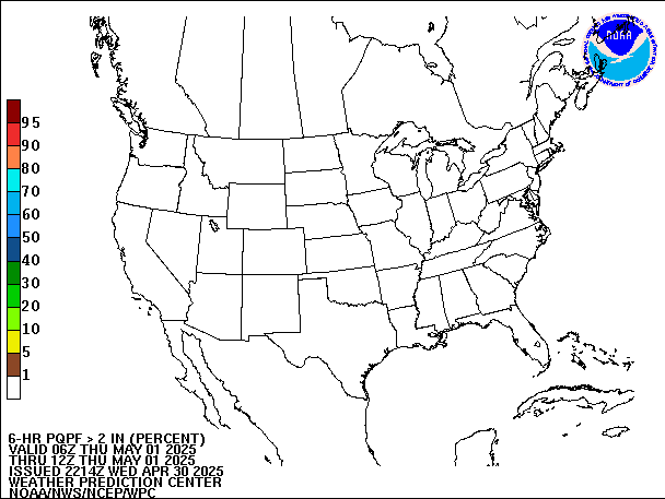 6-Hour PQPF valid 12Z May 1, 2025