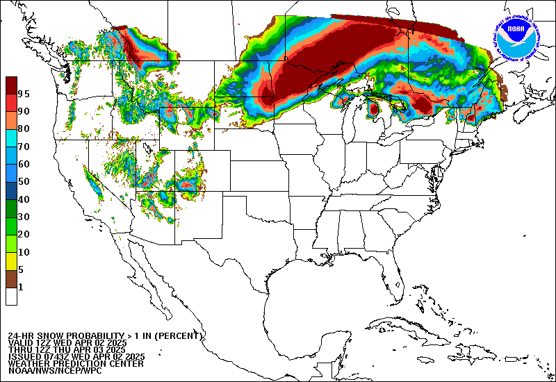 Day 1 Snow Probability