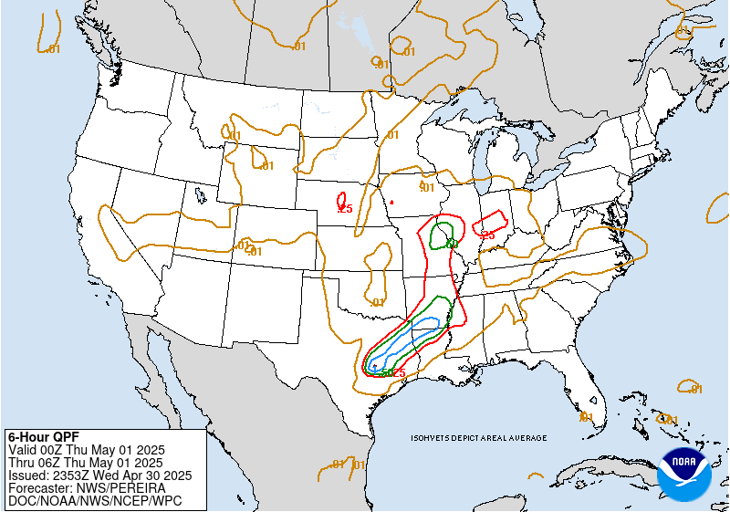 QPF: 6-12 Hrs