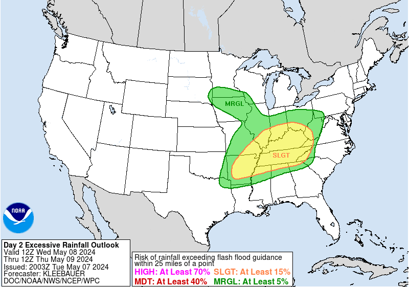 Day 2 Excessive Rainfall Forecast
