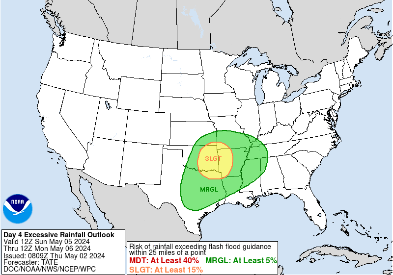 Day 4 excessive rainfall outlook