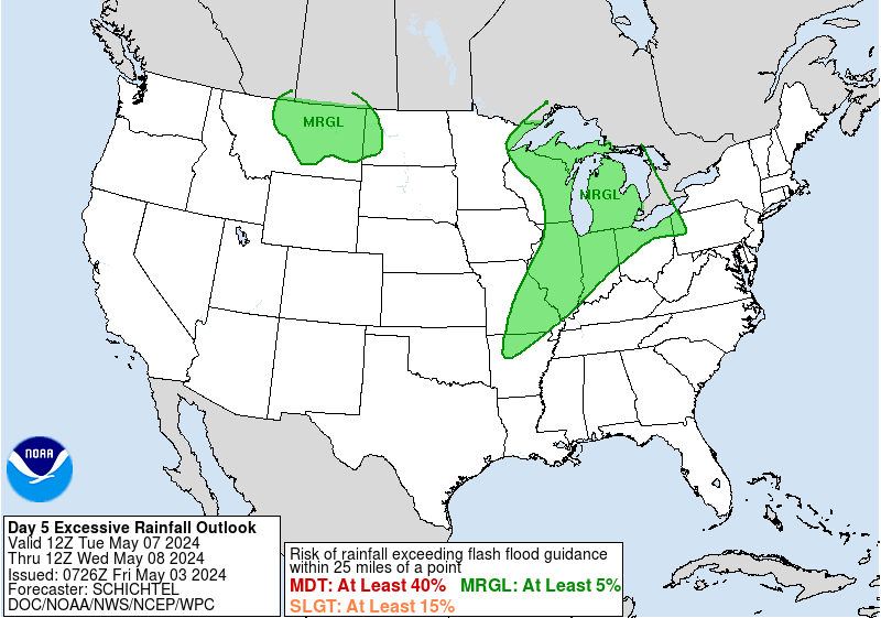 Day 5 excessive rainfall outlook
