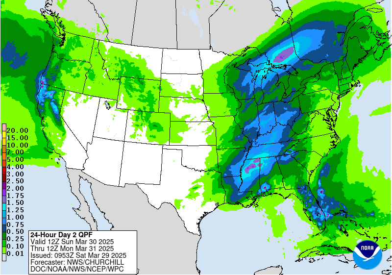 48 Hour Precipitation Forecast