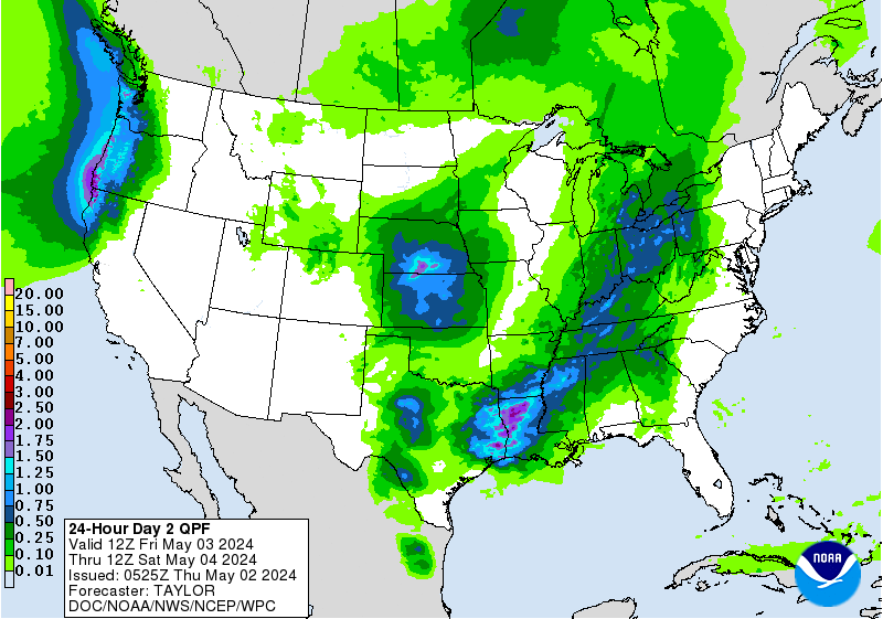 NWS Day 2 QPF