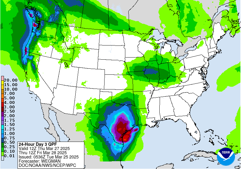 Day 3 Precipitation Forecast