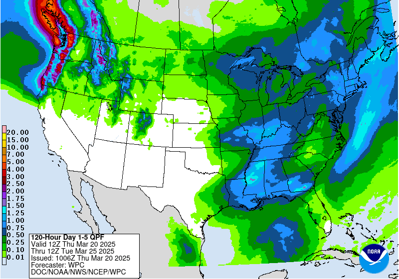 WPC Days 1-5 QPF