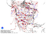 Latest North American surface analysis without observations