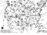 Latest United States (CONUS) surface analysis - Black and White