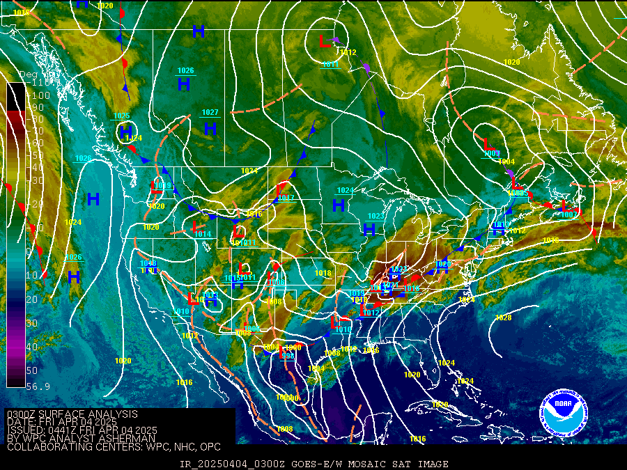 Surface Analysis Chart Noaa