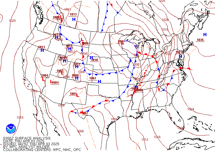 Surface Analysis Chart Noaa