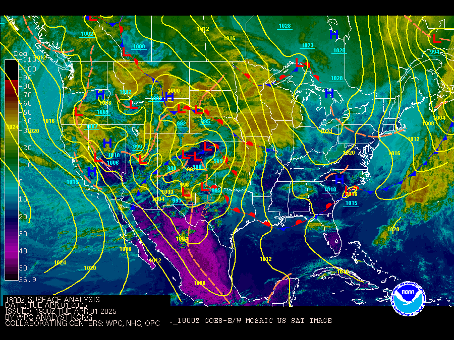 Surface Analysis Chart Noaa