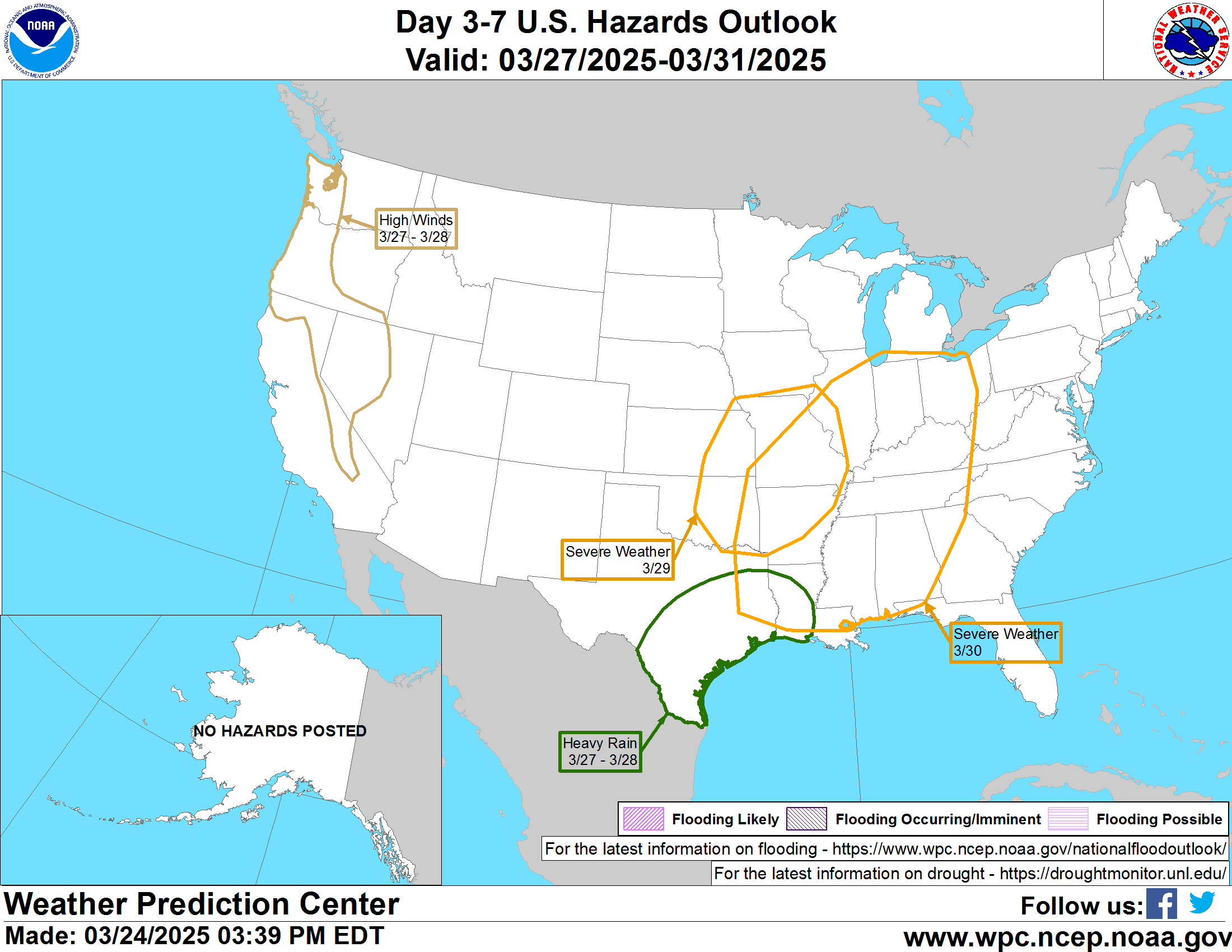 Day 3-7 hazards outlook